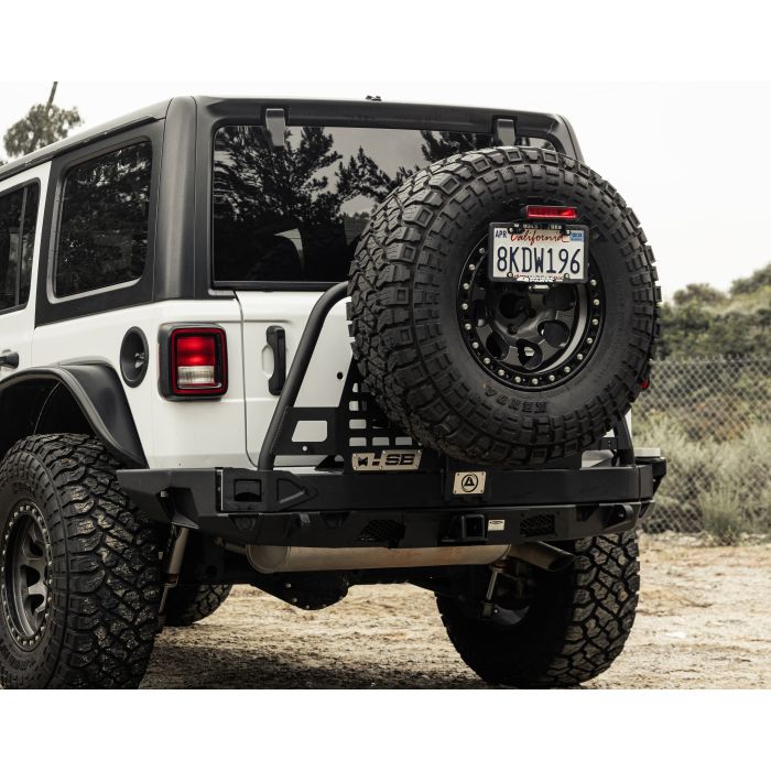 Smittybilt 77897 XRC Atlas Rear Bumper with Swing Gate for 18-25 Jeep Wrangler JL