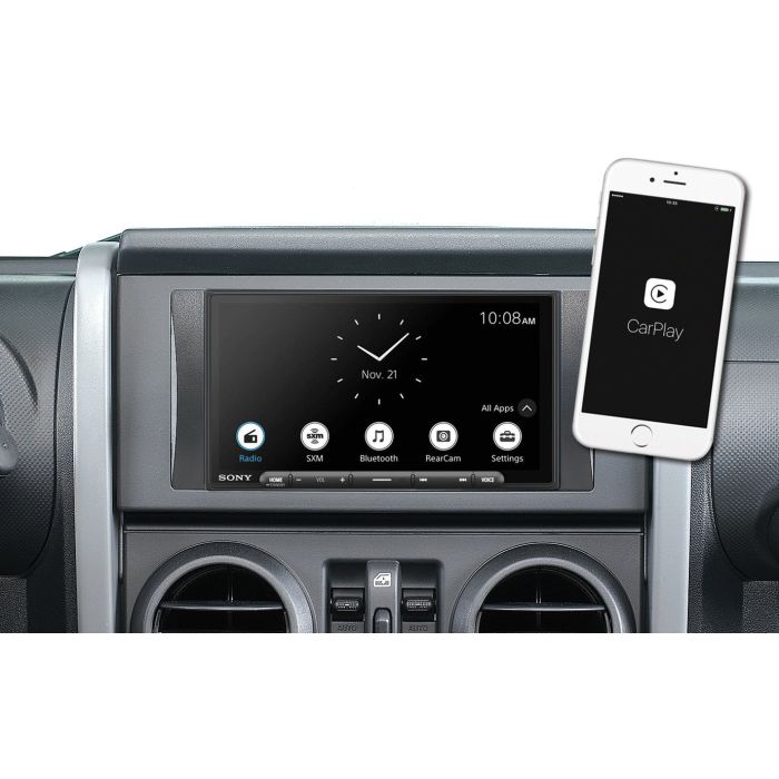 SONY XAV-AX6000 W/INSTALL KIT 07-10 JK W/O SUB