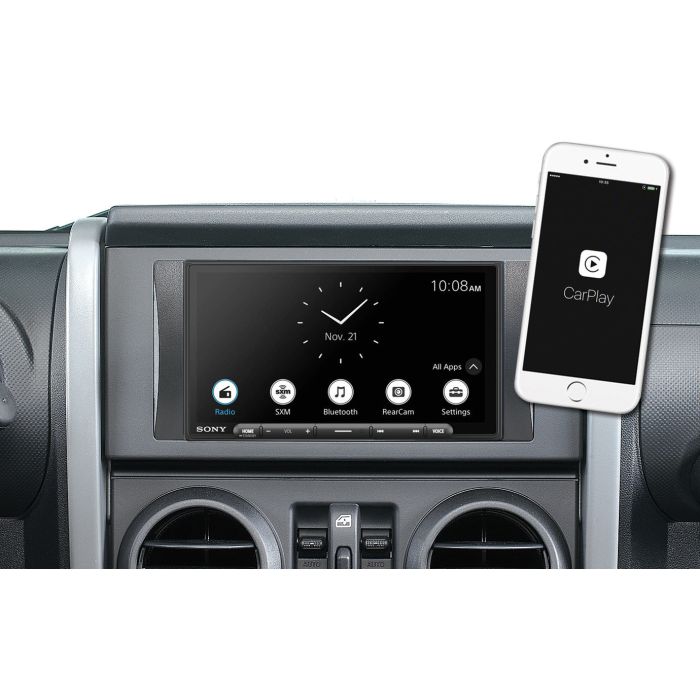 SONY XAV-AX6000 W/INSTALL KIT 11-18 JK W/ SUB