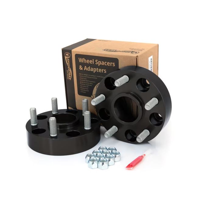 Spidertrax Jeep 5 on 5" x 1-3/4" Thick Black Wheel Spacers (Pair)