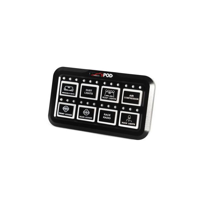 sPOD 8800HDADD Add-On HD Switch Panel 8-Circuit Systems - Universal 