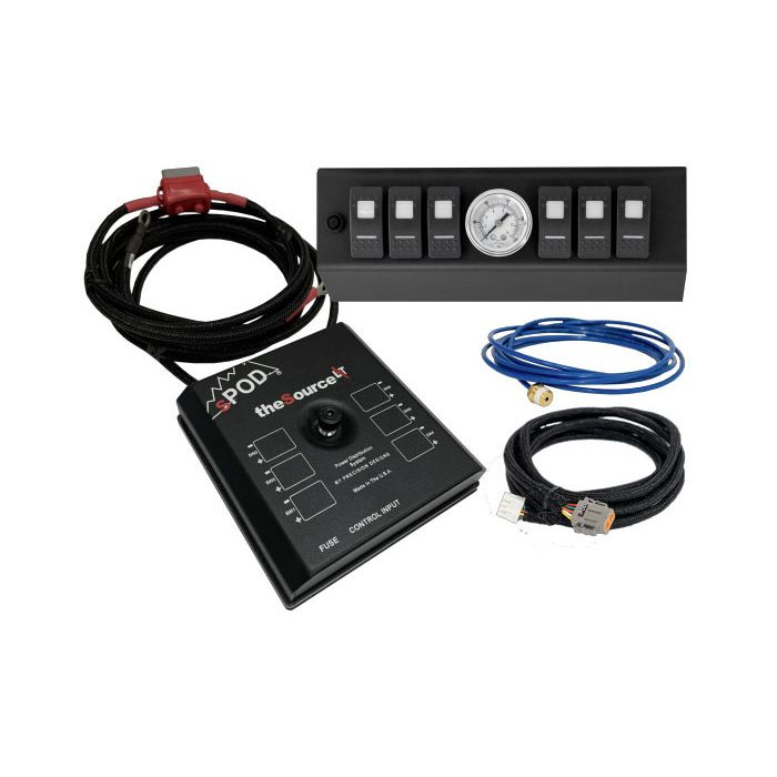 SourceLT w/ Air Gauge and Red LED Switch Panel for JK 2009-2018