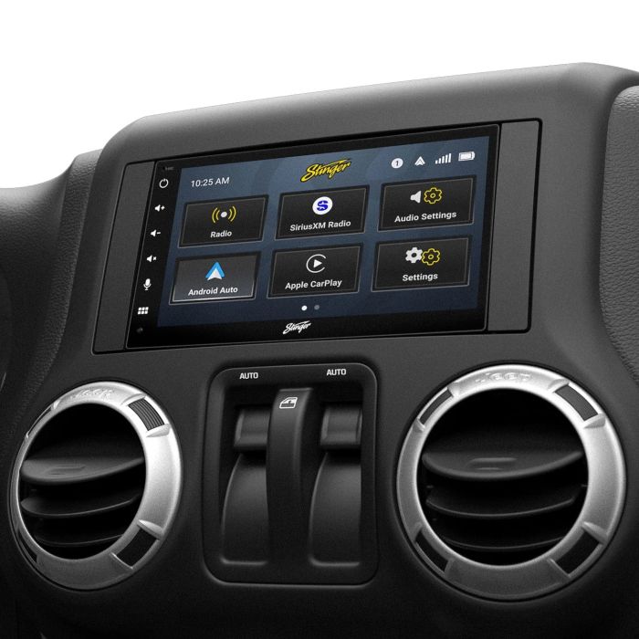 Stinger Off-Road STH68JK 6.8" Double DIN Radio Plug-&-Play Kit  for 07-18 Jeep wrangler JK