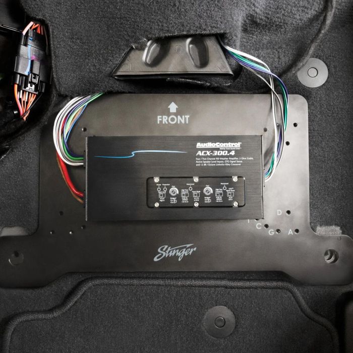 Stinger Off-Road  Under Seat Amplifier Mounting Bracket for 18-23 Jeep Wrangler JL Unlimited & Gladiator JT