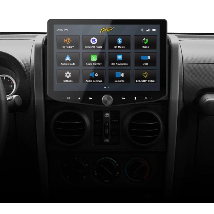 Stinger Off-Road STH10JKX HORIZON10 10" Radio Kit for 07-18  Jeep Wrangler JK 