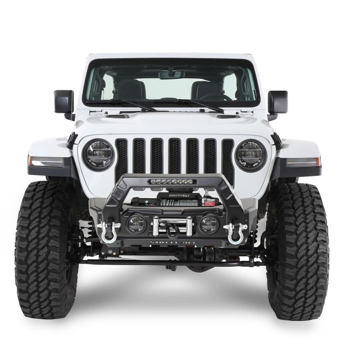 Smittybilt 76730 Stryker Front Bumper for 07-23 Jeep Wrangler JK, JL, & Gladiator JT