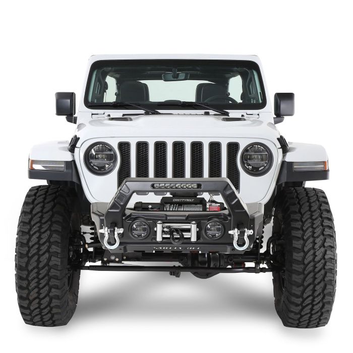 Smittybilt 76730 Stryker Front Bumper for 07-23 Jeep Wrangler JK, JL, & Gladiator JT
