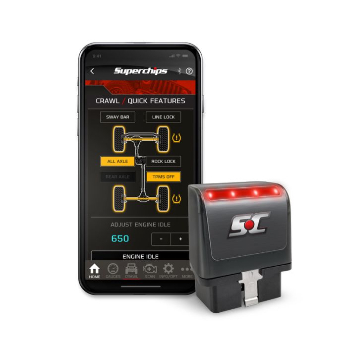 Superchips SC-MOD Flashcal+ for 07-26  Jeep Wrangler JK, JL & Gladiator JT, 2021-26 Ford Bronco