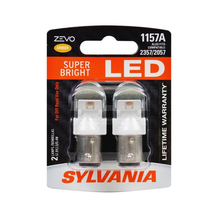 Sylvania 1157ALED.BP2 #1157A Amber Zevo LED Mini 2 Pack 
