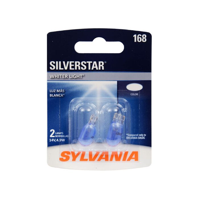Sylvania 168ST.BP2 #168 Silver Star mini Bulb 2 Pack 