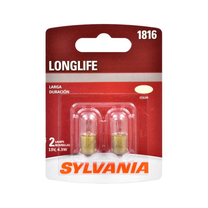Sylvania 1816LL.BP2 #1816 Long Life Mini Bulb 2 Pack 
