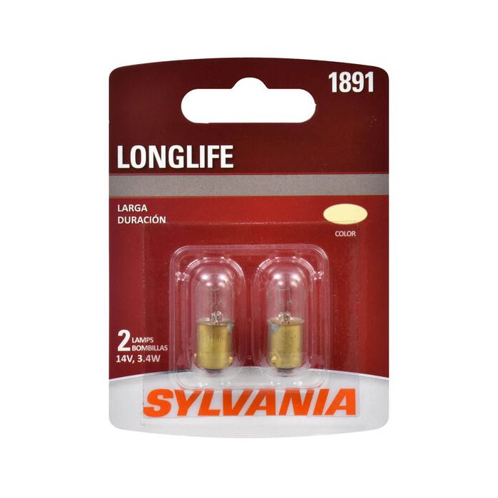 Sylvania 1891LL.BP2 #1891 Long Life Mini  2 Pack Pack 