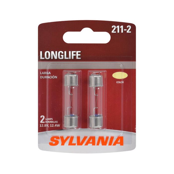 Sylvania 211-2LL.BP2 #211-2 White Long Life Mini Bulb 2 Pack 