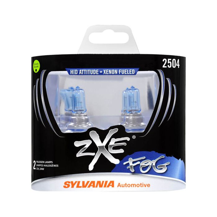 Sylvania 2504SZ.BB2 #2504 SilverStar zXe Halogen Fog Bulb 2 Pack 