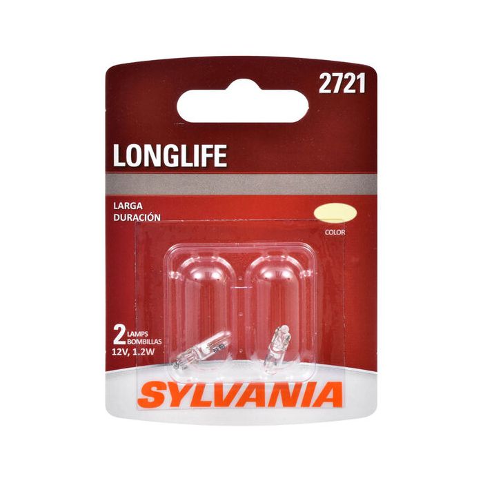 Sylvania 2721LL.BP2 #2721 Long Life Mini Bulb 2 Pack 