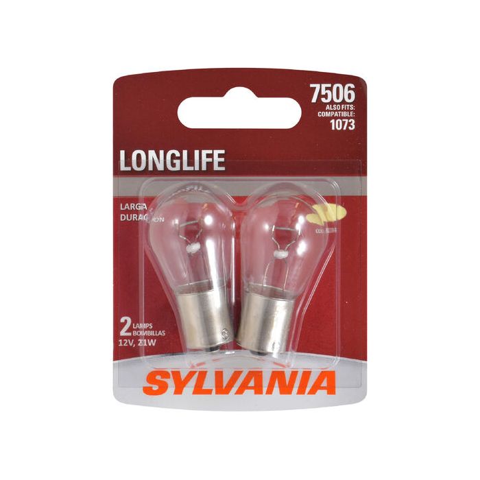 Sylvania 7506LL.BP2 #7506 White Long Life Mini Bulb 2 Pack 