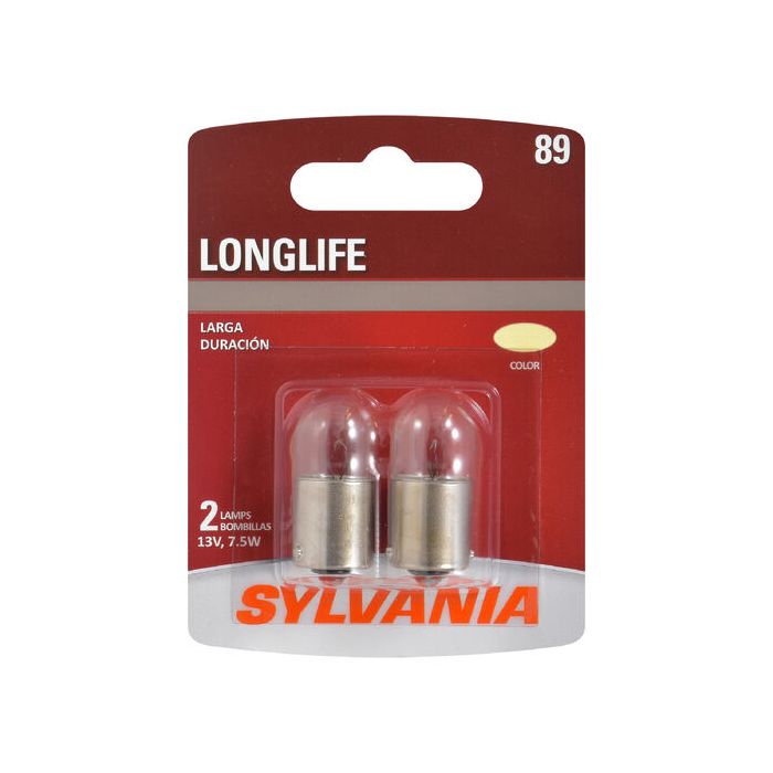 Sylvania 89LL.BP2 #89 Long Life Mini Bulb 2 Pack 