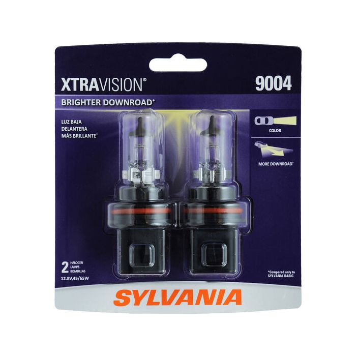 Sylvania 9004XV.BP2 #9004 XtraVision Halogen Headlight Bulb 2 Pack 