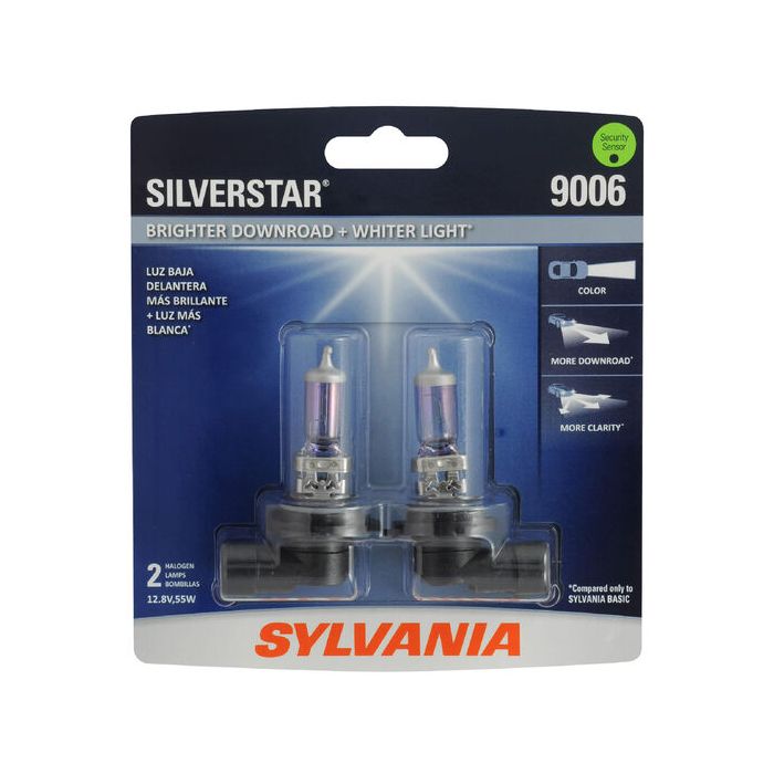 Sylvania 9006ST.BP2 #9006 SilverStar Halogen Headlight Bulb 2 Pack 