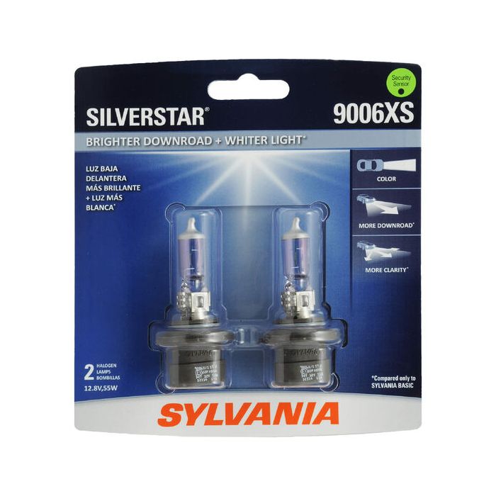 Sylvania 9006XSST.BP2 #9006XS SilverStar Halogen Headlight Bulb 2 Pack 