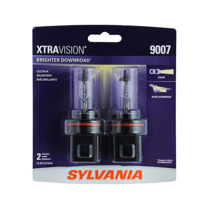 Sylvania 9007XV.BP2 #9007 XtraVision Halogen Headlight Bulb 2 Pack 