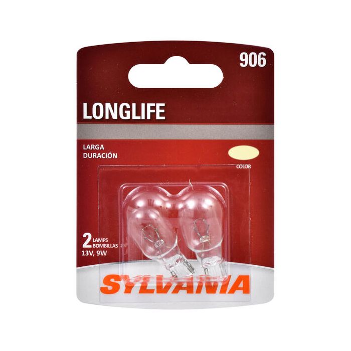 Sylvania 906LL.BP2 #906 White Long Life Mini Bulb 2 Pack 