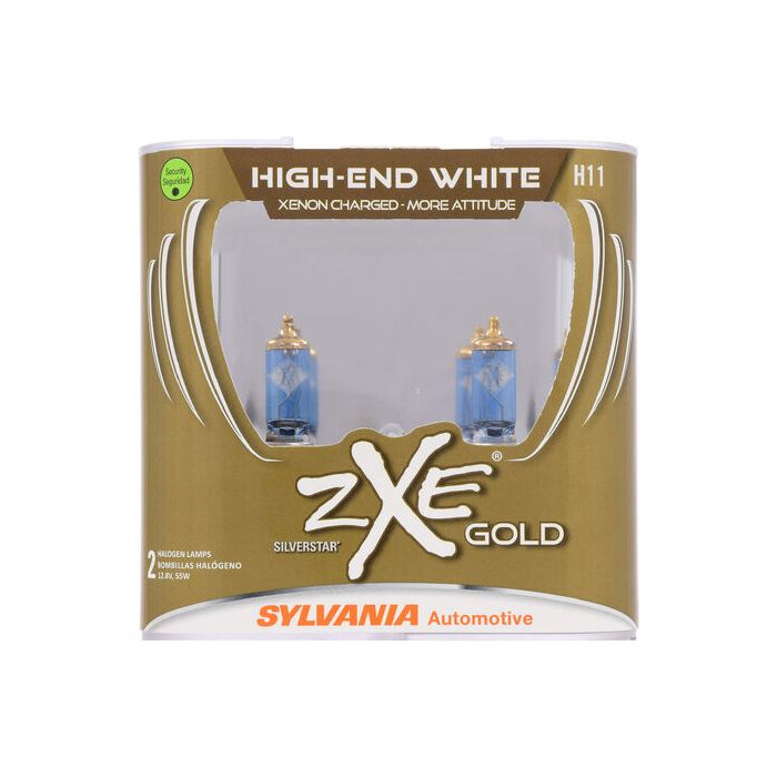 Sylvania H11SZG.PB2 #H11 SilverStar zXe Gold Halogen Headlight Bulb 2 Pack 