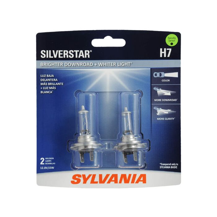 Sylvania H7ST.BP2 #H7 SilverStar Halogen Headlight Bulb 2 Pack 