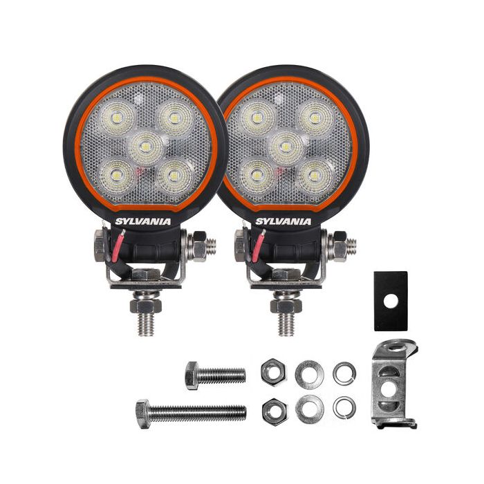 Sylvania RGRND3INFL.BX2 Rugged 3 Inch LED Pod Round - Flood Light Pair 