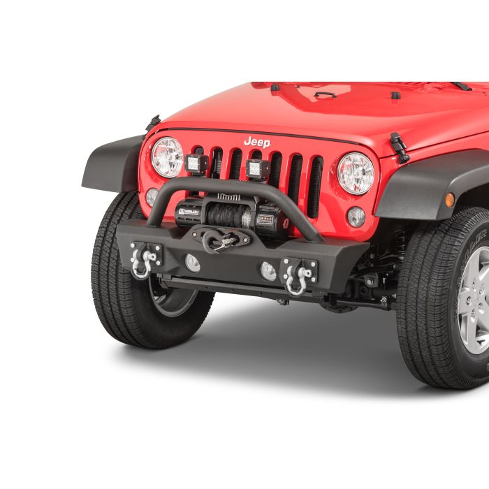 TACTIK  Stubby Front Bumper with Hoop for 07-18 Jeep Wrangler JK