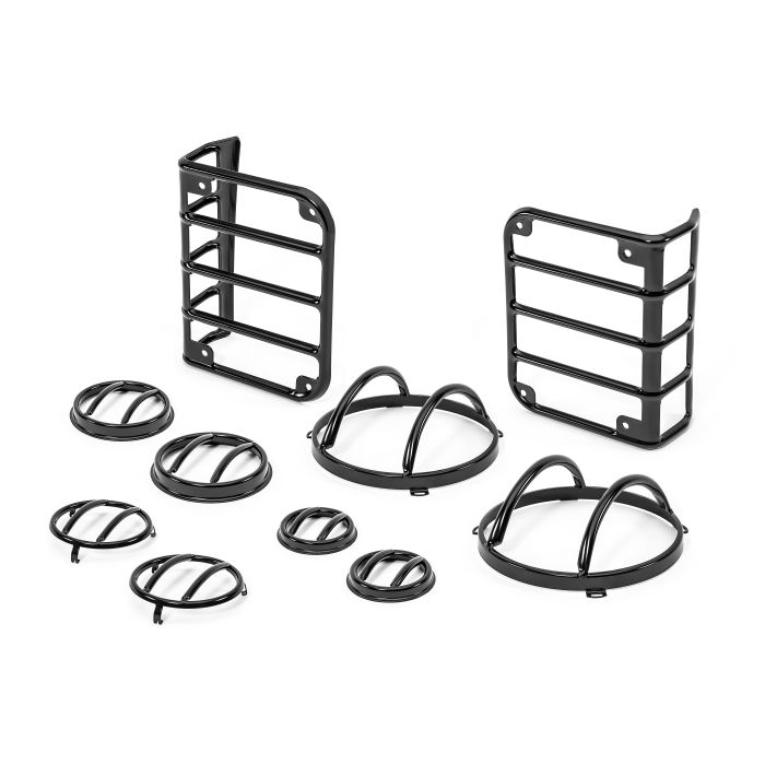 TACTIK  10 Piece Euro Guard Light Set for 07-18 Jeep Wrangler JK