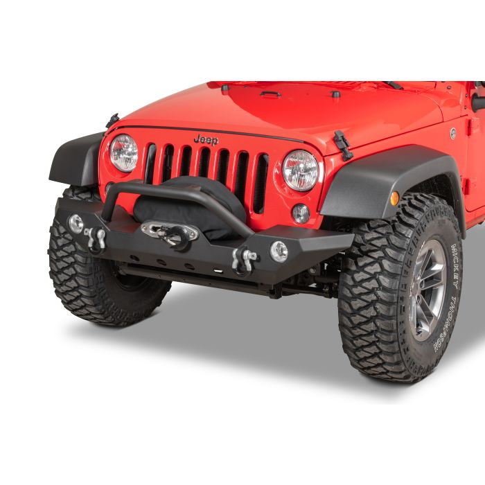 TACTIK  HD Front Bumper with Hoop for 07-18 Jeep Wrangler JK