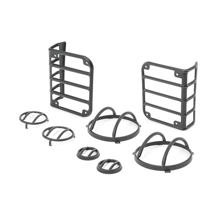 TACTIK  8 Piece Euro Guard Light Set for 07-18 Jeep Wrangler JK
