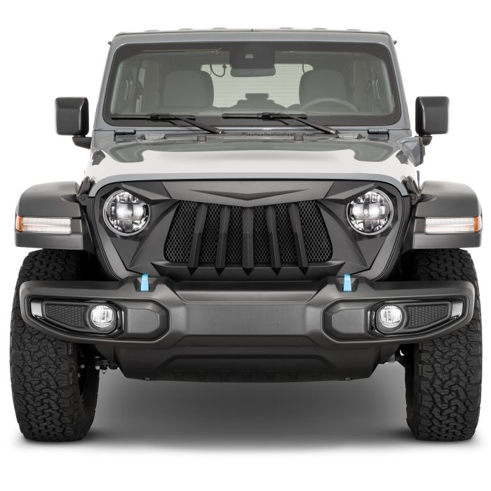 TACTIK  Tiger Shark Grille for 18-25 Jeep Wrangler JL & 20-25 Jeep Gladiator JT w/o TrailCam