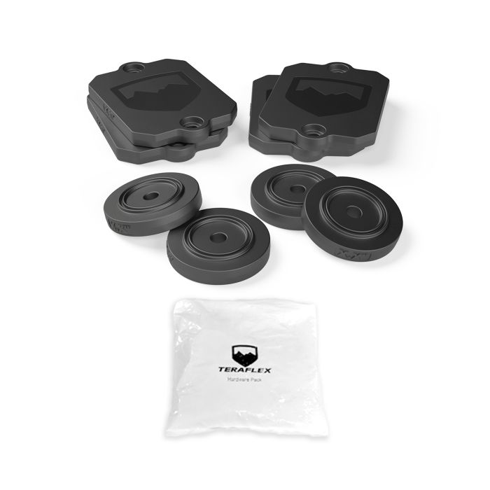 Teraflex 1959300 1/2" Bump Stop Strike Pad Shim Kit for 18-19 Jeep Wrangler JL