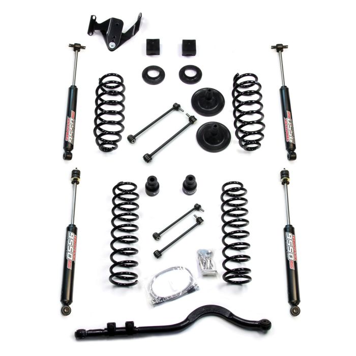 Teraflex 1251220 3" Coil Spring Base Lift Kit with Front Track Bar & 9550 VSS Twin-Tube Shocks for 07-18 Jeep Wrangler JK Unlimited 4-Door