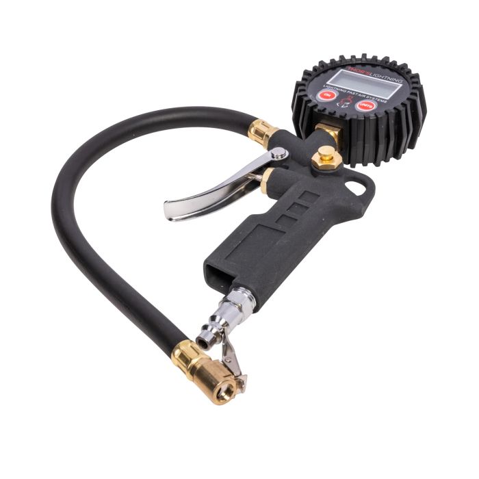 Thor's Lightning  Portable Adventure Digital Tire Pressure Gauge Single Tire Deflator 