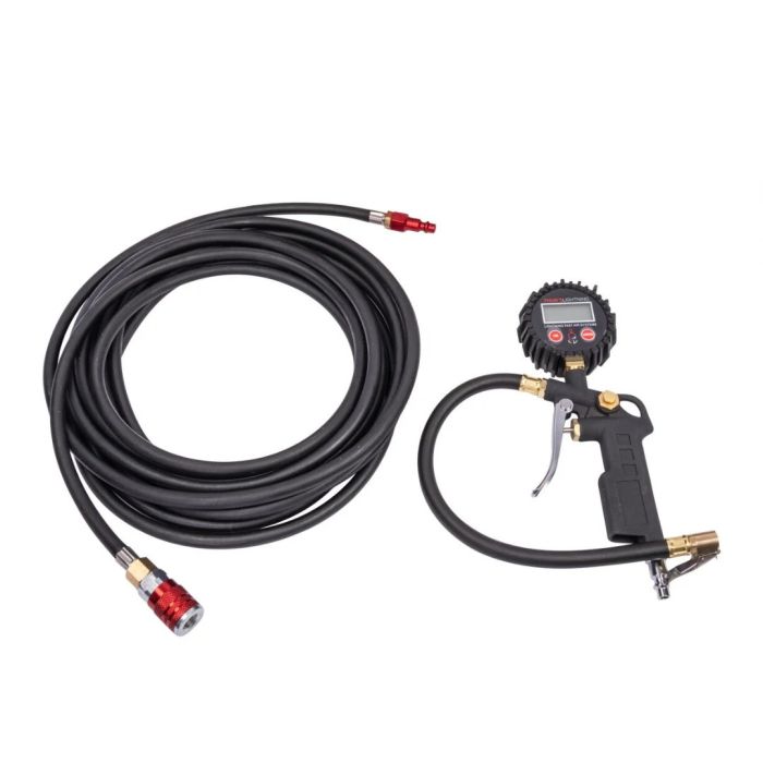 Thor's Lightning Digital Tire Pressure Gauge Single Tire Inflator With 25' Hose - DTPG001