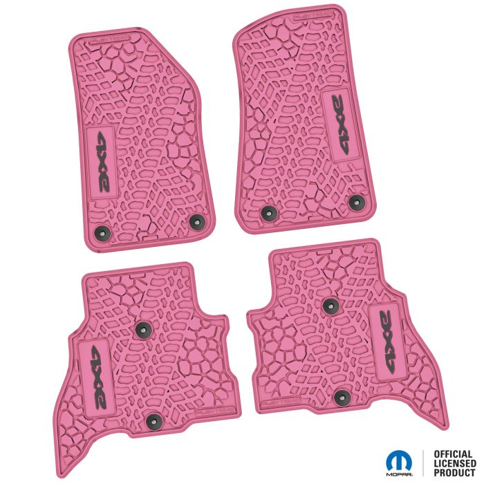 NGTT46025600 - 21-23 Jeep 4xe Front and RearTire Tread/Scorched Earth Scene w/ 4xe Insert - Pink w/ Black Insert