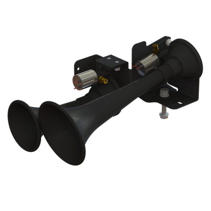 Kleinn Air Horns JT-220 Dual Train Horn Add-on Kit  for 20-22 Jeep Gladiator JT with On-Board Air System