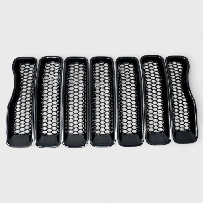 Trim Illusion ABS6522BLK Delete Grille Overlay in Gloss Black for 18-23 Jeep Wrangler JL 