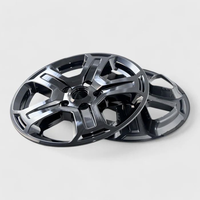 Trim Illusion WSK706-17BLK 10 PCS Gloss Black Snap-on Wheel Skin Set for 18-23 Jeep Wrangler JL