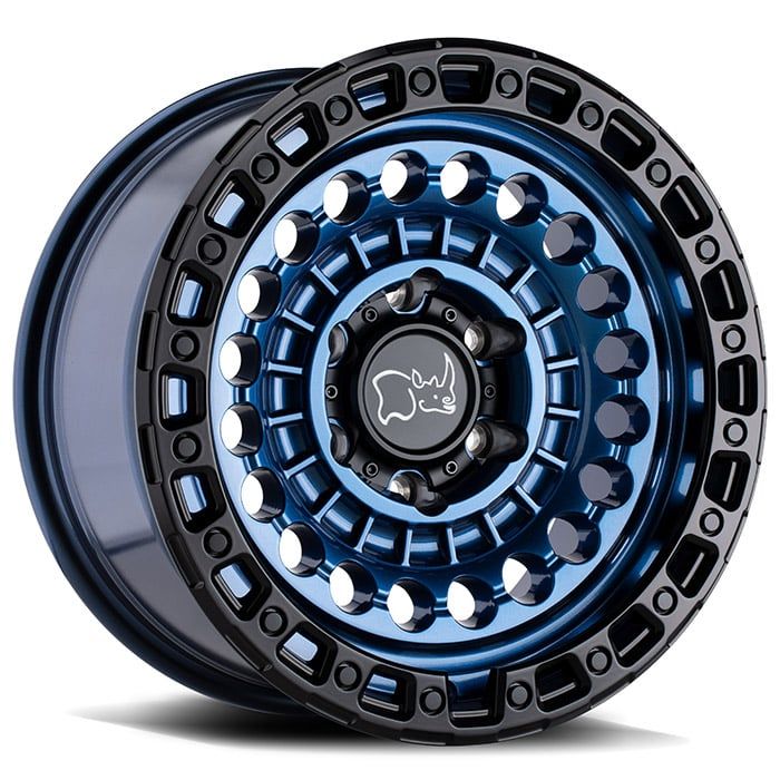 BLK RHNO SENTINEL 17X8.5 5X5 COBLT BLUE