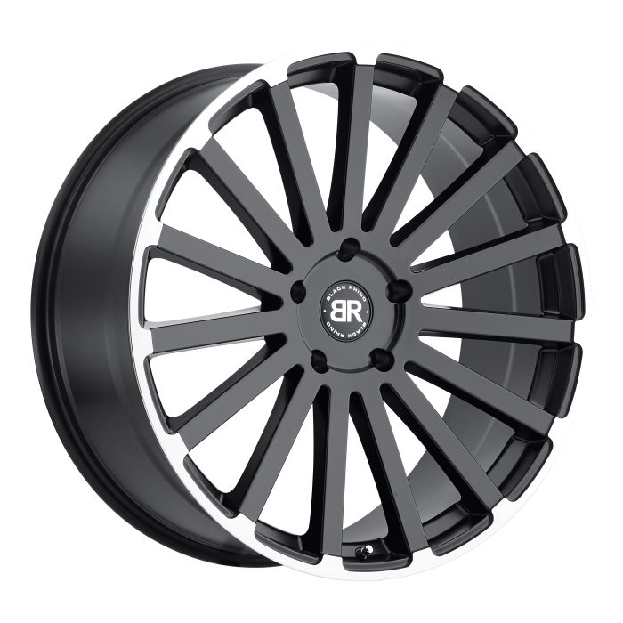 BLK RHINO SPEAR 22X9.5 5X5 6.4 BLK/MACH