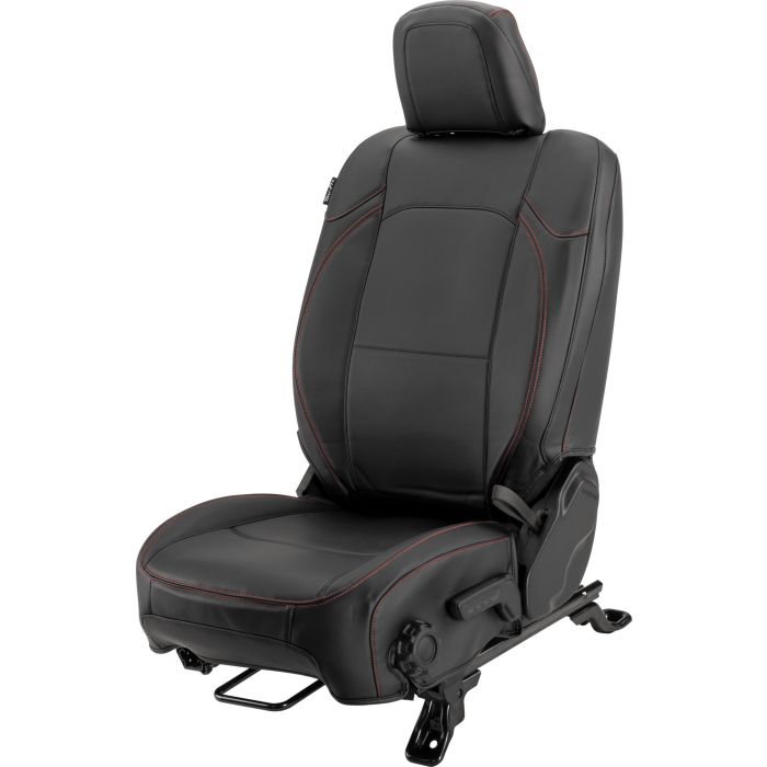 Tru-Fit Ultimate Seat Covers Blk w/ Red JKU 13-18