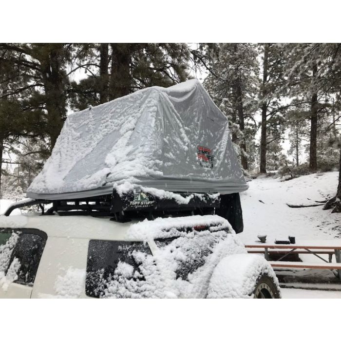 Tuff Stuff Overland  Xtreme Weather Cover in Silver for Softshell Rooftop Tents