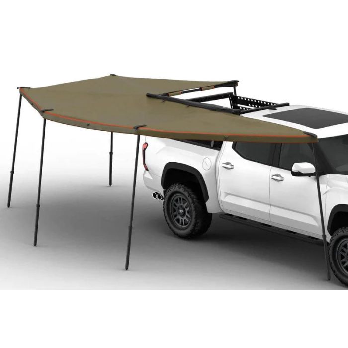 TUFF STUFF OVERLAND AWNING, 270 DEGREE, XL, PASSENGER SIDE, KIT WITH MOUNTING BRACKETS