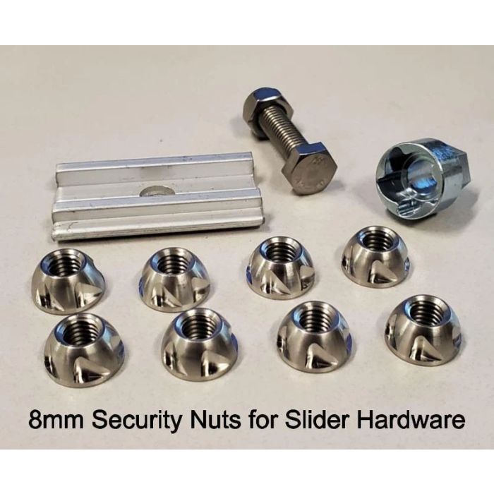 TUFF STUFF OVERLAND SECURITY NUTS, 8MM