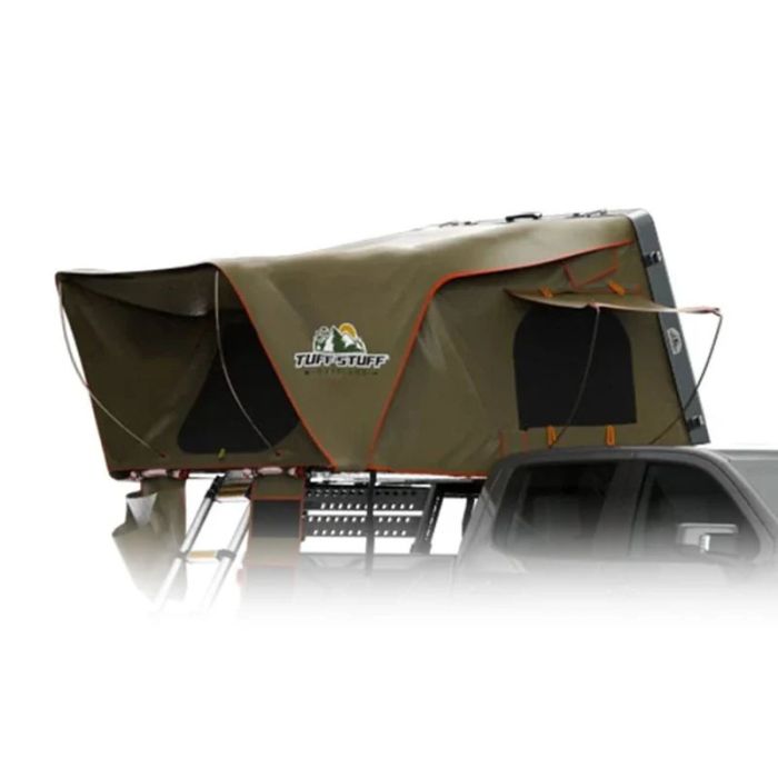 TUFF STUFF OVERLAND ALPHA HARD TOP SIDE OPEN TENT, GRAY, 4 PERSON
