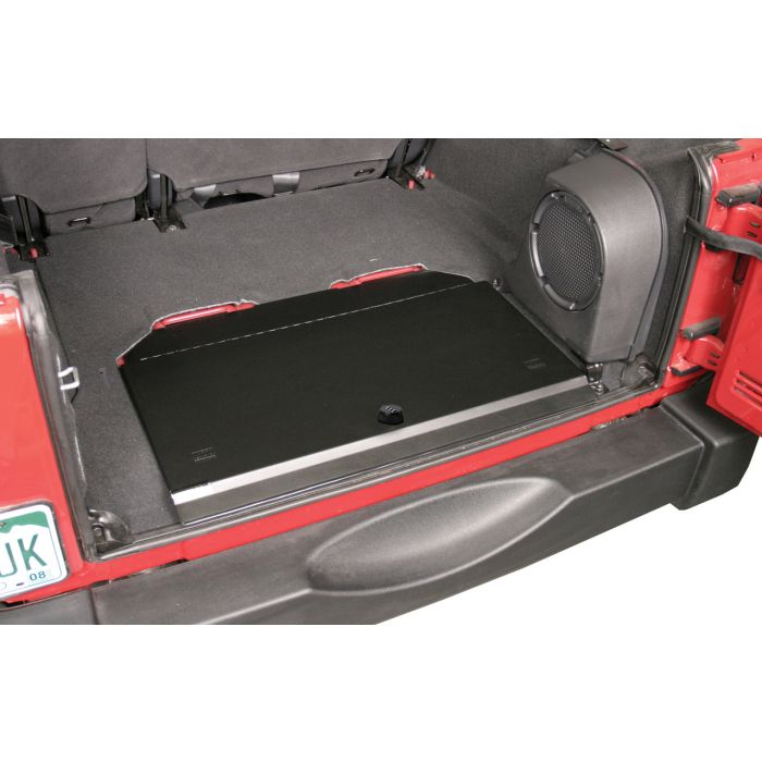 Cubby Cover w/ Combo Lock for Jeep Wrangler JK; 2007-2018